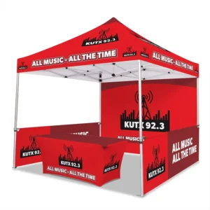 Custom 10x10ft Heavy-Duty Steel Frame Advertising Canopy Tent for Outdoor Events and Trade Fairs
