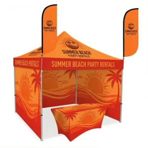 Custom 10x10ft Outdoor Trade Show Pop-Up Canopy Tent for Exhibitions and Events