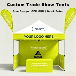 Custom 10x10ft Outdoor Waterproof Pop-up Canopy Tent with Logo Printing for Sports Events and Trade Shows
