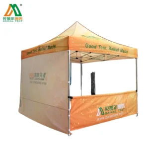 Custom 10x10ft Outdoor Waterproof Trade Show Tent Anti Rust Metal Structure 420D600D Oxford Fabric Marketing Tent