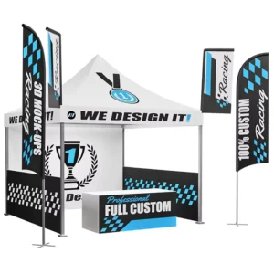 Custom 10x10ft Pop-Up Canopy Tent, 600D PU-Coated Polyester, Waterproof