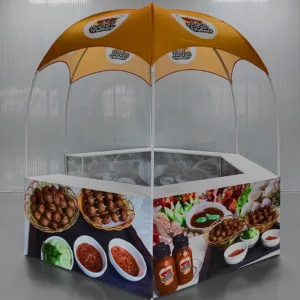 Custom 10x10ft Round Dome Gazebo Canopy Tent for Trade Shows and Events