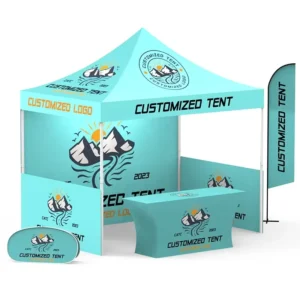 Custom 10x10ft Steel Frame Portable Trade Show Tent Oxford Fabric Folding Pop Up Gazebo Event Canopy Exhibition