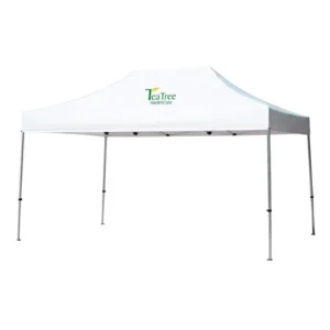 Custom 10×15 Folding 40mm Hexagon Aluminum Frame 600D Oxford Canopy Fire Retardant Waterproof Print Tent