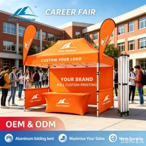 Custom 10x15ft Easy-Up Outdoor Commercial Pop-Up Gazebo Canopy Tent for Sports Events