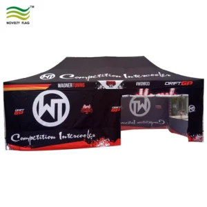 Custom 10×20 ft Outdoor Gazebo Marquee Tent, Aluminum Frame, Pop-Up, Sidewalls, Advertising and Events