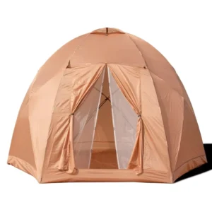 Custom 2 3 Person Double Layer Camping Tent Outdoor Sun Shelter Weather Resistant Oxford Fabric Family Tent