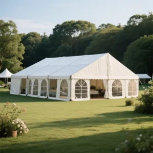 Custom 20×40 Winter Party and Wedding Marquee Tent, 500-Person Capacity