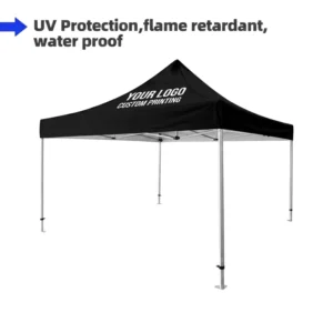 Custom 3 x 3m Trade Show Tent, Waterproof 600D Oxford Fabric, Graphic Printed Pop-Up Canopy
