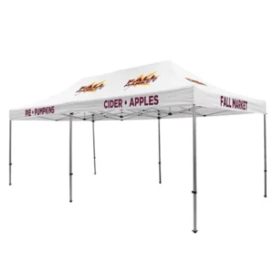 Custom 3 x 6 m Pop-Up Canopy Tent, Heavy Duty Waterproof Gazebo for Exhibitions, Trade Shows, and Sports Displays