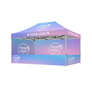 Custom 3X4.5 Aluminum Advertising Wedding Tent, UV Printed Logo, Waterproof Windproof Fire Retardant