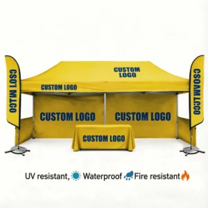 Custom 3X6M Aluminum Frame Advertising Commercial Promotional Tent with Printed Logo Trade Show Display Tent