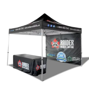 Custom 3×3 Aluminum Advertising Wedding Promotional Tent with Printed Logo for Trade Shows