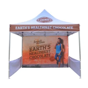 Custom 3x3m Canopy Tent with Side Wall Waterproof UV Protection Folding Aluminum Frame for Commercial Exhibition Trade Show