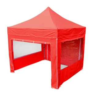 Custom 3x3m Commercial Pop-up Gazebo Tent with Mosquito Net Window Steel Frame Awning Special Mesh Folding Canopy Marquee