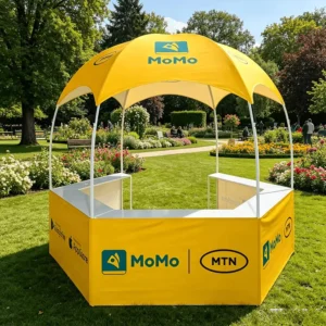 Custom 3x3m Hexagonal Dome Display Booth Tent