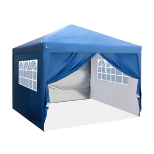 Custom 3x3m Steel Easy-Up Folding Party Tent with Church Window Walls Commercial Outdoor Marquee Exhibition Canopy