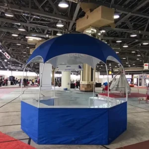 Custom 3x3x2.6m Large Display Hexagonal Dome Advertising Tent Fire Retardant Waterproof Windproof for Promotions Exhibitions