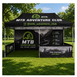 Custom 3x6m Heavy-Duty Outdoor Advertising Canopy Tent with Logo Printing