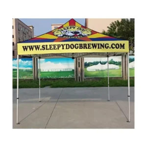 Custom 40mm Hexagon Aluminum Frame 600D Trade Show Advertising Tent 10x10ft Heavy Duty with Logo Outdoor