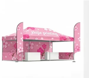 Custom 40mm Waterproof Aluminum Frame Polyester Folding Pop-Up Canopy Tent Gazebo for Trade Shows
