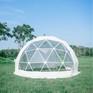 Custom 4m 5m 6m 7m PVC Glamping Luxury Geodesic Dome Tent, Transparent Small Dome Tent