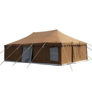 Custom 4×4 Person Winter Tent Waterproof Canvas Fabric Emergency Relief BC Tent Cold Proof Winter Shelter for Disaster Response