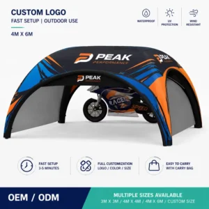 Custom 4x6m Inflatable Spider Tent for Motorsport Racing Pit Tent Waterproof Outdoor Exhibition Marquee CE