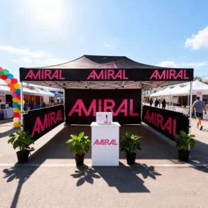 Custom Advertising Shelter with Print Capabilities