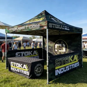 Custom Advertising Tent Portable Trade Show Tents with Logo Printing for Outdoor Promotions