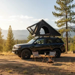 Custom All Weather Aluminum Alloy Hard Shell Four Season One Bedroom Car Tent Automatic Hydraulic Outdoor Camping Rooftop