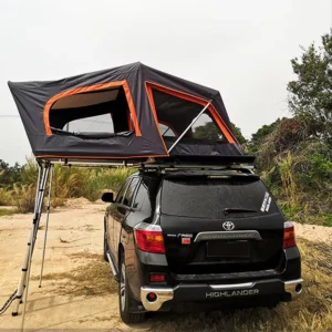 Custom Aluminium Large Waterproof Folding Hard Shell Luxury Family SUV Car Rooftop Glamping Camping Tent