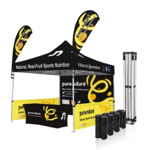 Custom Aluminum Frame 10x10ft Folding Pop-Up Canopy Tent