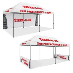 Custom Aluminum-Frame Beach Tent with Logo Folding Wedding Gazebo Canopy for Trade Shows