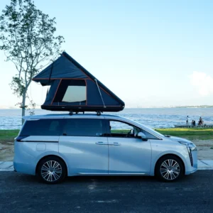 Custom Aluminum Shell Four Season Waterproof Roof Rooftop Tent Camping Lightweight Portable with Ladder