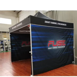 Custom Black Print Logo Window 10 X 10 Canopy Tent Outdoor Barbecue Trade Show with Wall UV-Protected