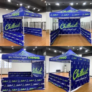 Custom Brand Print Outdoor Pink White Blue Black Advertising Canopy Trade Show Tent Aluminium Frame