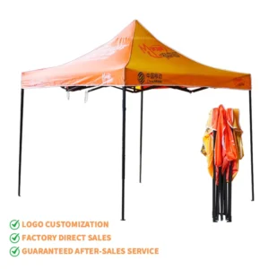 Custom Branded Heavy Duty Aluminum Frame Foldable 10x10ft Instant Shade for Commercial Outdoor Promotional Campaigns Gazebo