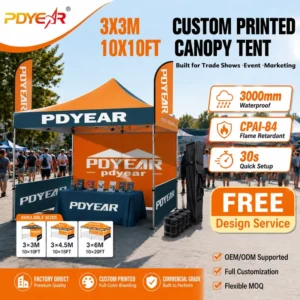 Custom Canopy Gazebo Tent with Aluminium Frame for Exhibitions and Trade Shows