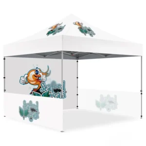 Custom Canopy Tent 10×20 with Full Walls Heavy Duty Aluminum Pop Up Event Tent for Long Term Outdoor Use