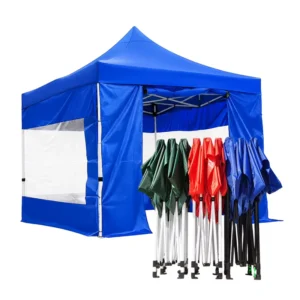 Custom Commercial Heavy Duty 10×10 Pop up Canopy Tent with Sidewalls for Advertising Trade Show and Promotional Events