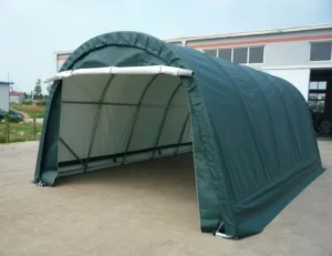 Custom Container Canopy PVC Fabric Steel Frame Shipping Container Shelter Tent Roof