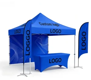 Custom Design 600D Oxford Waterproof Indoor Outdoor Trade Show Canopy Tent Aluminum Frame Foldable Eco Friendly