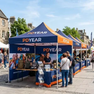 Custom Design Canopy Tent Advertising Outdoor 10×10 Waterproof Pop up Marquee Gazebo with 500D/600D Oxford Fabric for Events