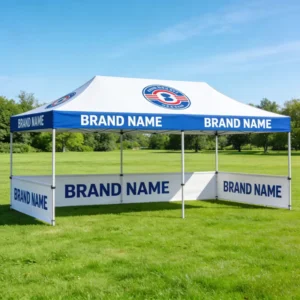 Custom Design Folding Market Advertising Tent Outdoor Promotional Commercial Marquee Gazebo 10X20ft Pop up Canopy Tent