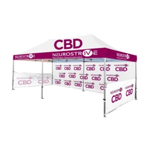 Custom Design Gazebos Folding Canopy Tents 500D/600D Oxford Fabric Fire Retardant Waterproof Tent for Advertising