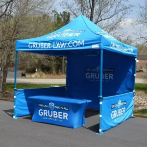 Custom Designed Large Professional Vibrant Food Tent Gazebo with Aluminum Frame UV Resistant for Corporate Tradeshow Giveaways