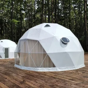 Custom Designed Shelter Offering Superior Comfort and Scenic Integration Recreational and Nature Parks Dome Tent
