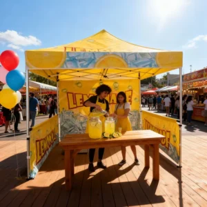 Custom Designed Special Shaped Canopy Exclusive Trade Show Plan Promotional Pop Up Shelter Free Design Service OEM Provided
