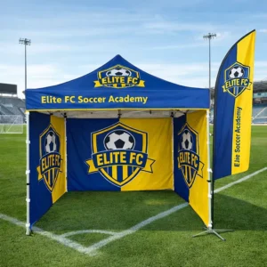 Custom Double-Layer Waterproof Outdoor Display Advertising Canopy Tent 10×10 Trade Show Tent for Football Events